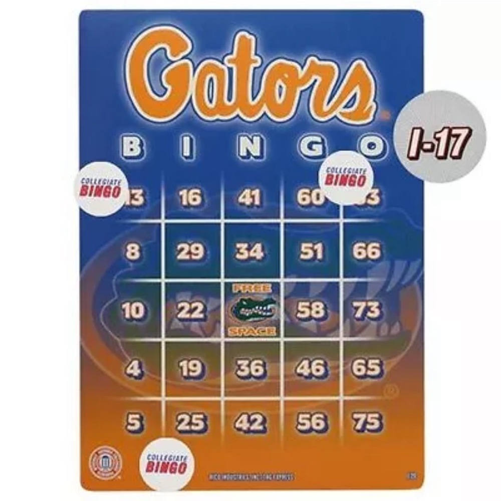 NCAA FLORIDA‎ GATORS COLLEGIATE BINGO SET NEW Open Box